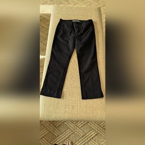 Joe's Jeans Black Straight Leg Cropped Socialite Kicker Jeans size 27
